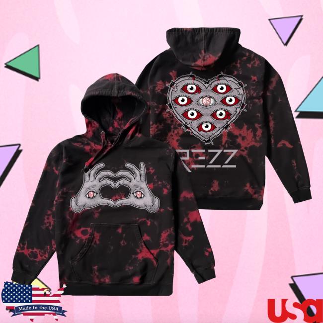 Official Rezz Merch Store Shop Rezz - Be Mine - Tie Dye Crewneck Sweatshirt