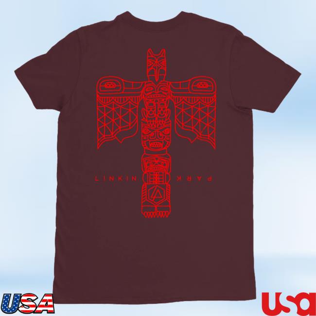 Official Linkin Park Merch Store One More Light TOTEM Long Sleeve Tee Shirt Burgundy LinkinPark Apparel Clothing Shop