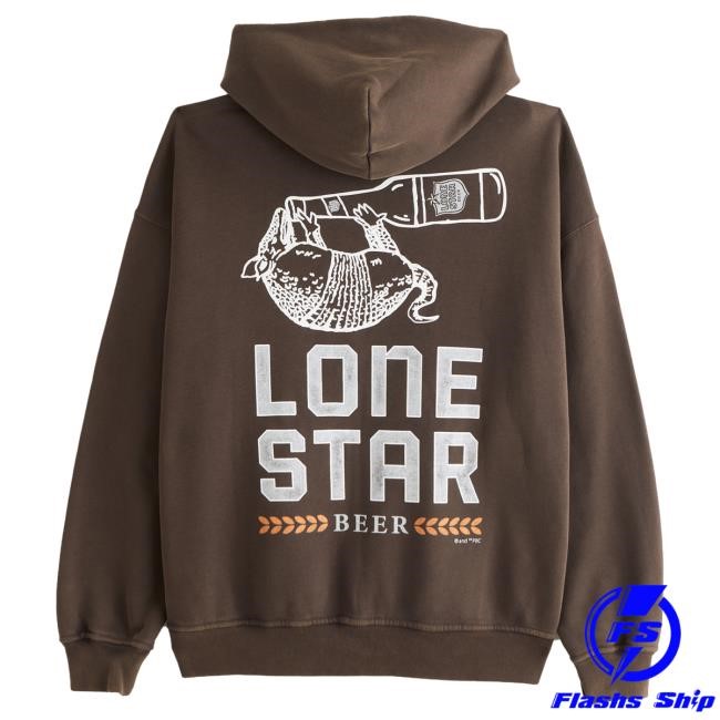 Official Abercrombie And Fitch Apparel Lone Star Beer Graphic Hoodies