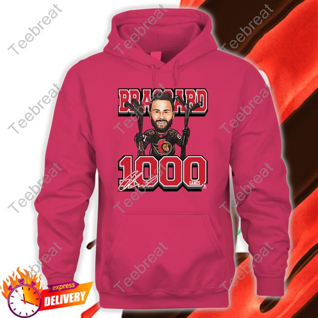 Ottawa Senators Derek Stepan Brassard 1000Th Games Sweatshirt