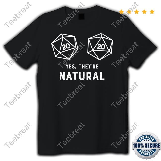 Official Charlie Slimecicle Yes, They're Natural 20 D20 Dice Hoodie