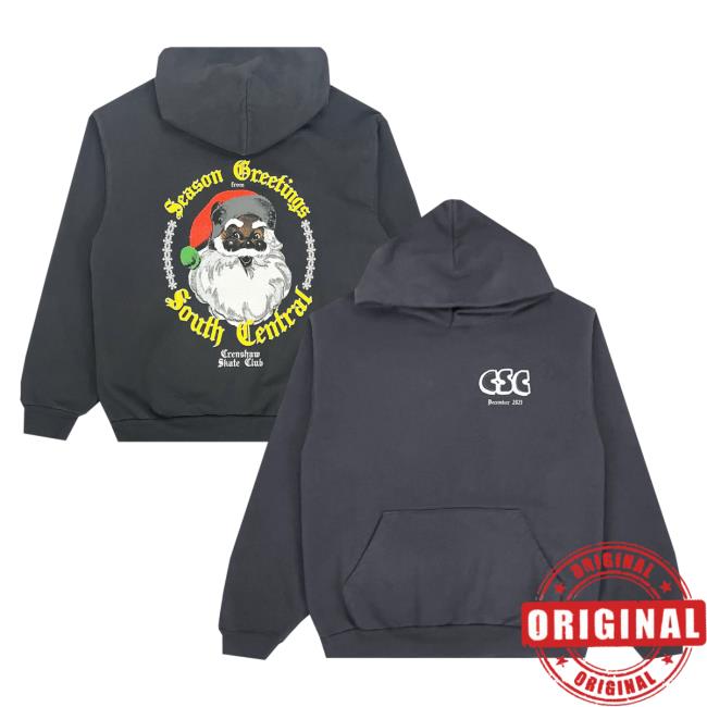Official Crenshaw Skate Club Holiday Popover Hoodie CrenshawSkateClub