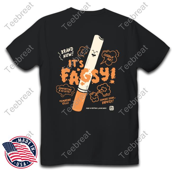 Elisand John Merch Brand Now It's Fagsy Back Print Tee Shirt