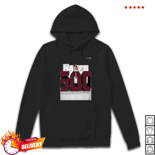 Official Anastasia Hayes 500th Career Assist With Mississippi State Womens Basketball Decorations Poster Hooded Sweatshirt