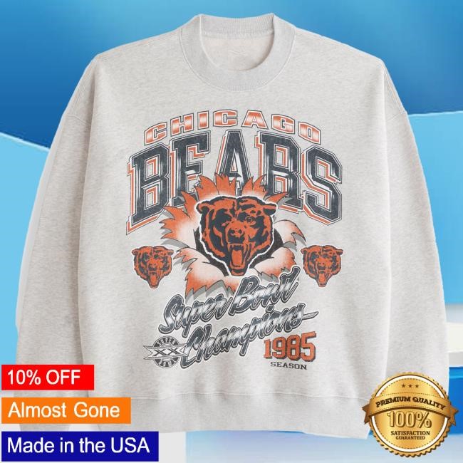 Official Abercrombie And Fitch Clothing Chicago Bears Graphic Crewneck NFL by Abercrombie