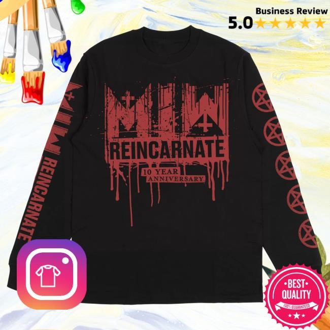 Official Miwmerch Motionless In White Born In Blood Long Sleeve Shirt New (Black) Miw Merch Store