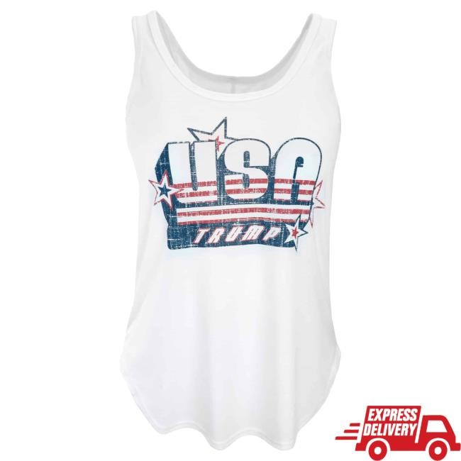 Official Donald Trump Merch Store Usa Retro Tank T-Shirt Donald Trump Apparel Clothing Shop DonaldTrump