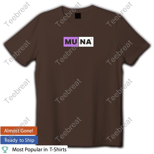 Muna Merch Sad Soft Pop Songs Logo Brown shirts