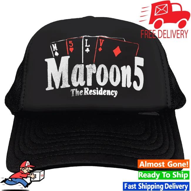 Official Maroon 5 Merch Maroon 5 The Residency Trucker Hat Maroon5
