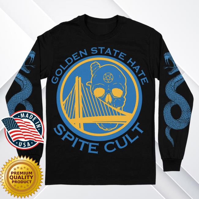 Official Spite Band Rising Merch Spite Band - Golden State Hate Long Sleeve T-Shirt Risingmerch