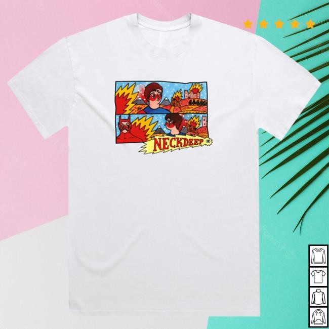 Official Neck Deep Merch LNOTGY 10 YEAR Top Shirt White