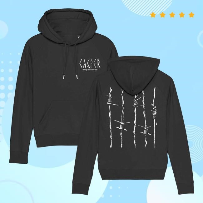 Casper Merch | Krasser Stoff Clothing Shop | Lang Lebe Der Tod - Schwarz Retro Hoodie