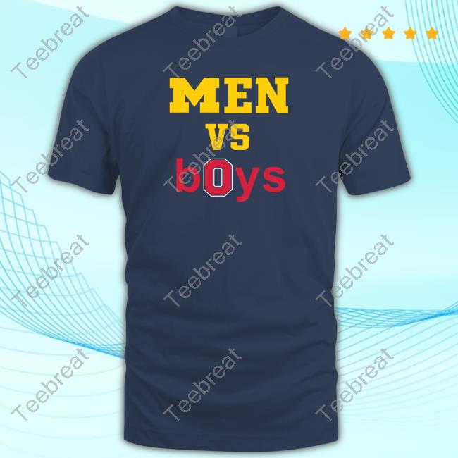 Official Barstool Sports Store Michigan Football Men Vs Boys Tee Shirt