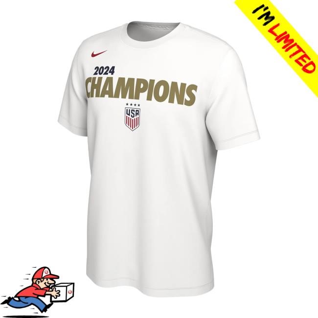 Nike USWNT 2024 Champions White Short Sleeve Tee