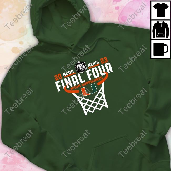 Official Allcanes Miami 2023 Final Four Net T-Shirt