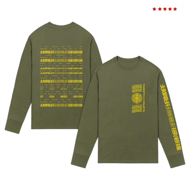 Official 21 Pilots Apparel Clothing Store Merch Twenty One Pilots Jumpsuit Lyric Long Sleeve T-Shirts TwentyOnePilots 21Pilots Shop