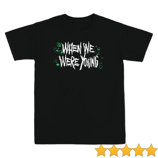 Official When We Were Young Festival 2023 Merch Fest Lineup Tee Shirt Green WhenWeWereYoung