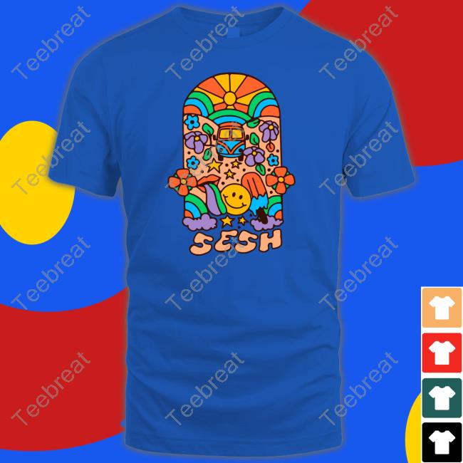 Official The Sesh Flower Power Tee Shirt