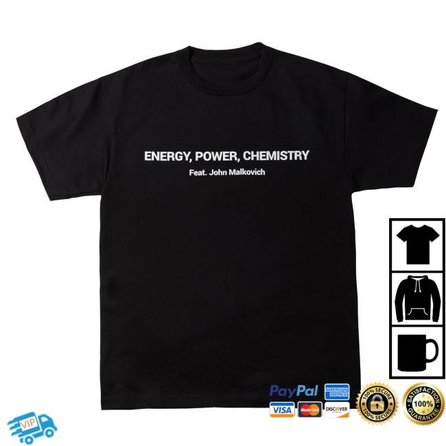 Chaelin CL Shop Merch Energy, Power, Chemistry S/S T Shirt Black