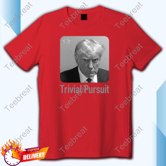 Official Trump Mugshot Trivial Pursuit Long Sleeve Tee