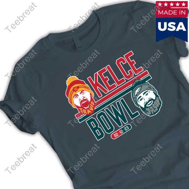 Jason Kelce Travis Kelce Super Bowl 02-12-23 Hooded Sweatshirt