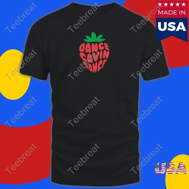 Dance Gavin Dance Strawberry Text Black Shirt
