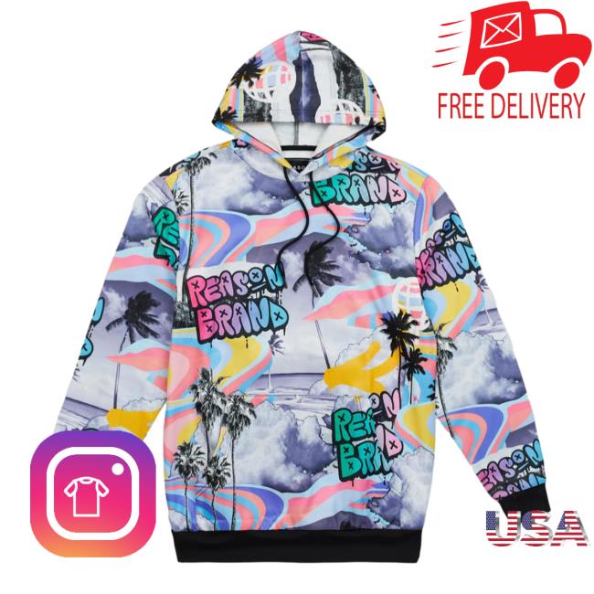 Official Thentwrk Stormy Palm Hot Shirt All Over Print