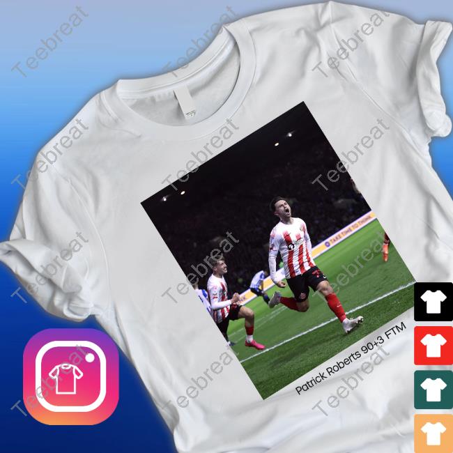 Patrick Roberts 90+3 Ftm Tee Shirt Derby County FC