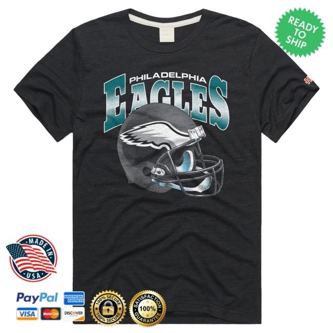 Philadelphia Eagles Gradient Helmet Top Shirt Homage | Philadelphia Eagles Official | NFL Football