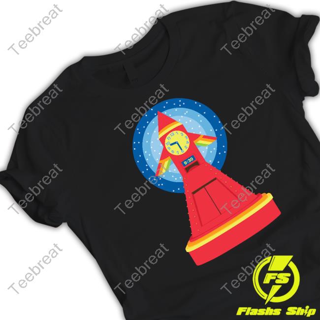 Abc Rocket Clock Adult Shirt Play School