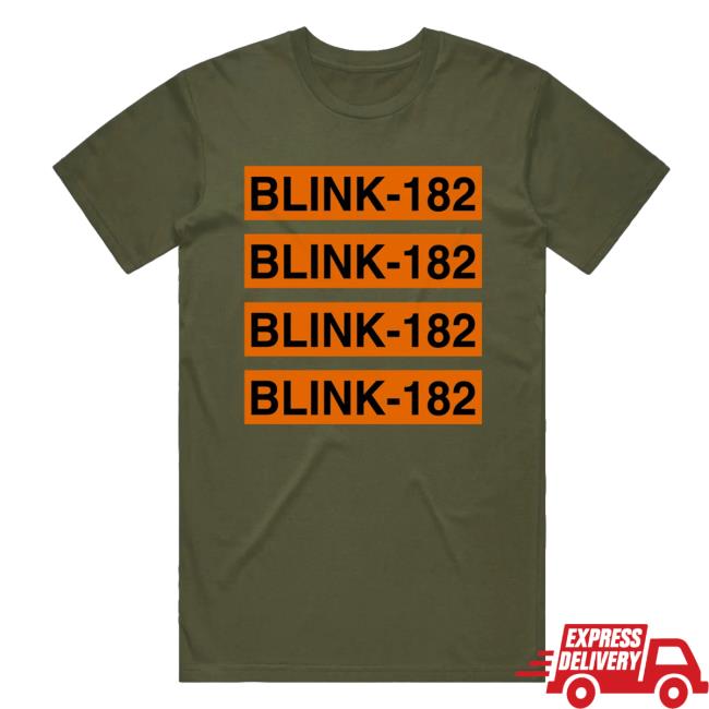 Official 24Hundred Merch Blink-182 Stacked Logo T-Shirt