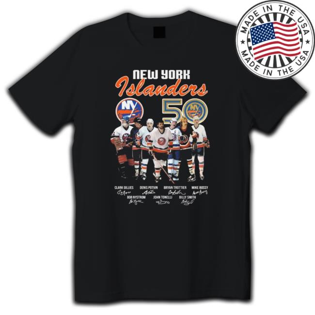 New York Islanders 50 Years Signatures T-shirt