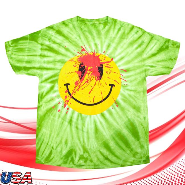 Official Playboi Carti Merch Playboi Carti Die Lit Tour Smiley Face Shirts Green Tie Dye PlayboiCarti Clothing Shop Store