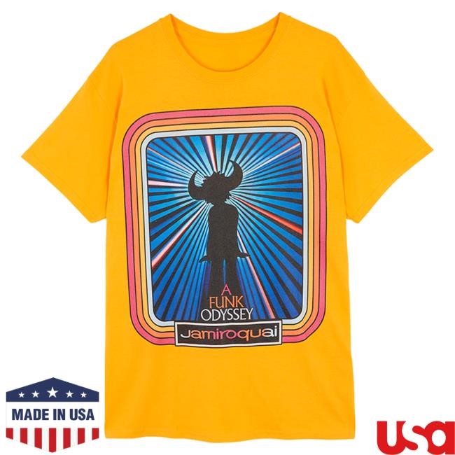 Official Jamiroquai Merch Store Jamiroquai Funk Odyssey Tracklist T Shirt