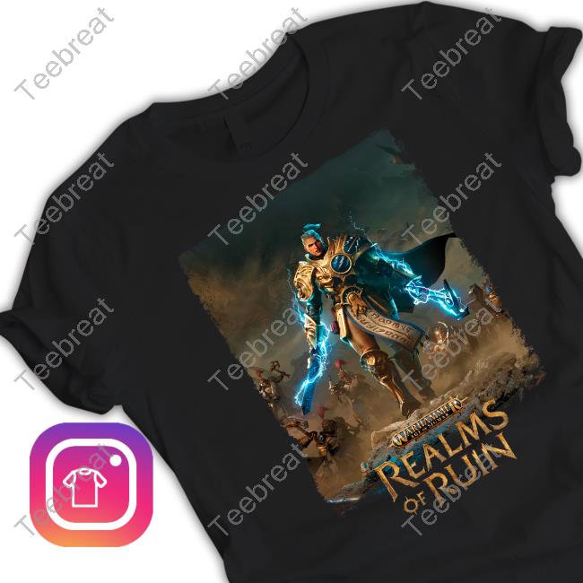 Official Warhammer Age Of Sigmar: Realms Of Ruin Black Tee
