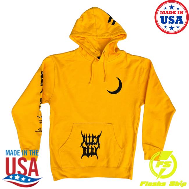 Lil Peep Merch Alien Body X Lil Peep - Yellow Raw Vision Hoodie