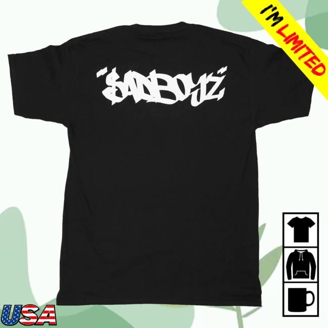 Official Sad Boyz Merch Store Sad Boyz New Shirt - Black
