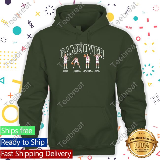 The Indiana Nil Store Game Over Shaan Burke Hogan Orbaugh Nathan Childress Mike Shipp Crewneck Sweatshirt Indiana