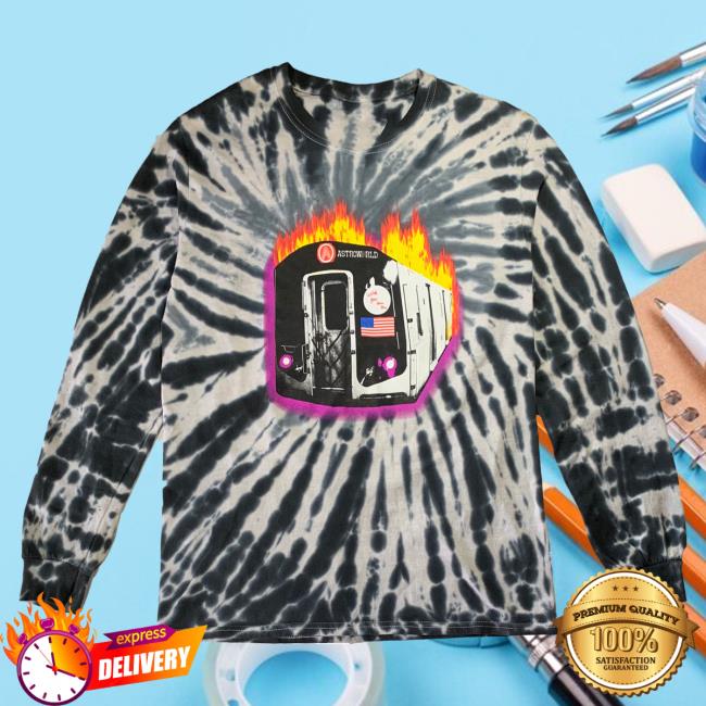 Official Travis Scott Merch Store Travis Scott Astroworld Tour Burning Train Barclays T-Shirt Tie Dye TravisScott Shop