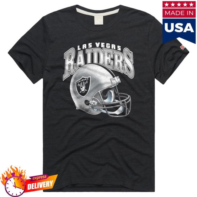Las Vegas Raiders Gradient Helmet T Shirt Homage | Las Vegas Raiders Official | NFL Football