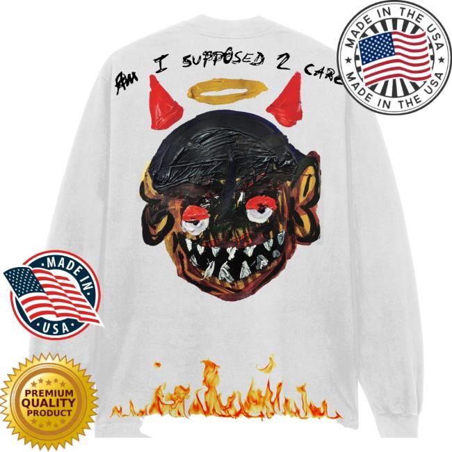 Xxx Tentacion Am I Supposed To Care Long Sleeve Tee Shirt Black | Xxxtentacion Official Merch Store Shop