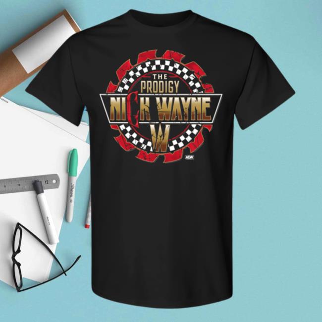 Official All Elite Wrestling Merchandise Nick Wayne Prodigy T Shirts