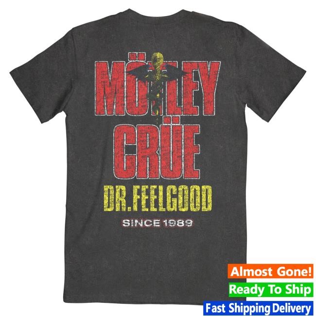 Official Motley Crue Merch Store Mötley Crüe Dr Feelgood Band Photo Hot Shirt