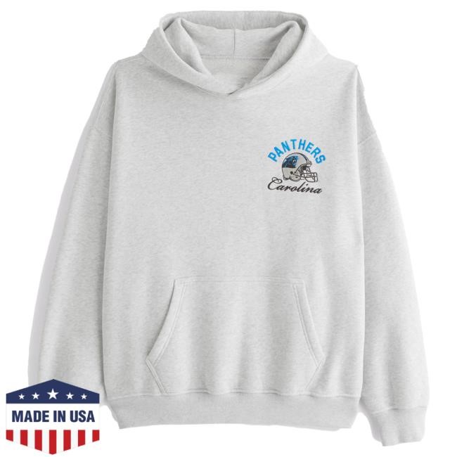 Official Abercrombie And Fitch Store Carolina Panthers Graphic Hooded Sweatshirt NFL by Abercrombie