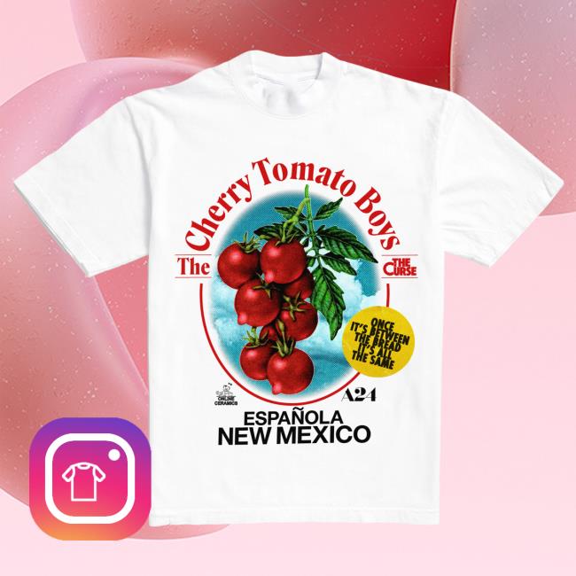 Official A24 Merch Store A24 Films Online Ceramics X The Curse Cherry Tomato Boys Top Shirt A24 Shop