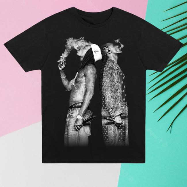 Official Wiz Khalifa X Snoop Dogg Joint Smoking Shirt 2023