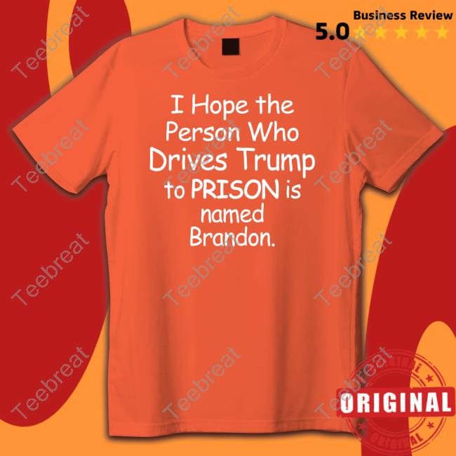 I Hope The Person Who Drives Trump To Prison Is Named Brandon Hooded Sweatshirt Jamie Hough