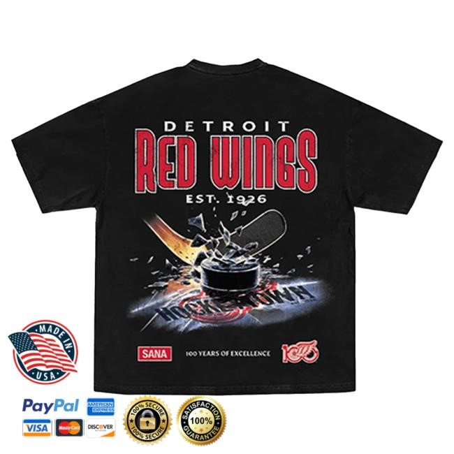 Official Sana Detroit Apparel Sana X Red Wings Hockey Town Top Shirt SanaDetroit