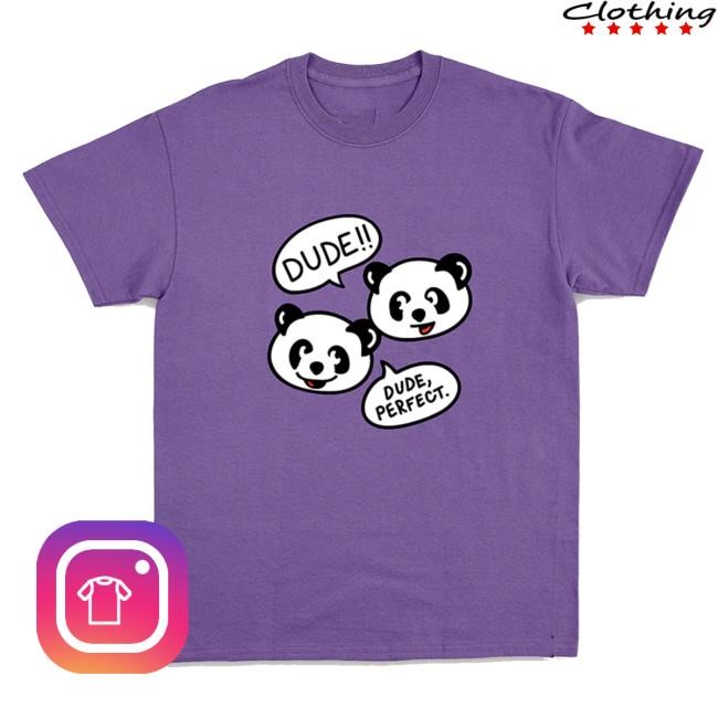 Dude Perfect Panda Comic Shirt