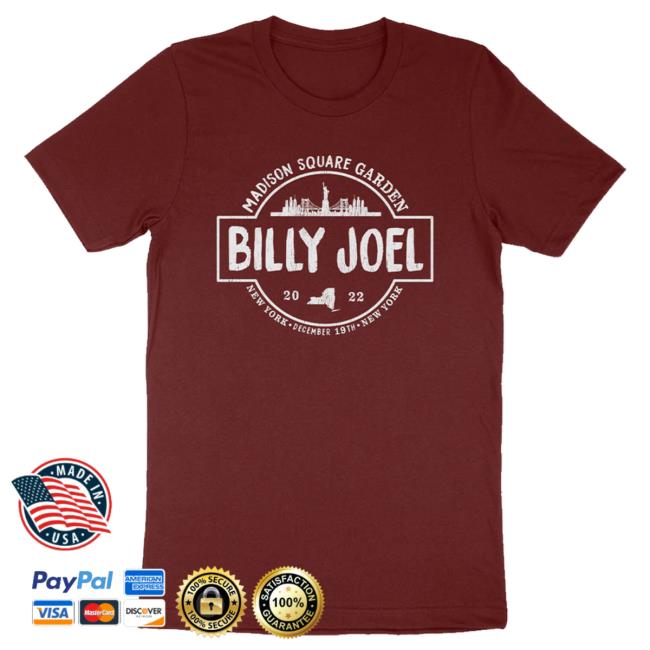 Official Billy Joel Merch Store Billy Joel "MSG 12-19-22 Cancelled Event" Shirts Billy Joel Shop BillyJoel